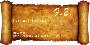Falusi Edina névjegykártya